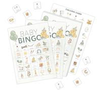 Haoyu Winnie Baby Shower Games for Baby Shower Decoration, Pooh Bingo Cards for 30 Players Kids Birthday Reveal Party Games Favors Supplies Decorations Souvenirs Gifts