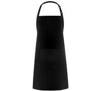 haoyuan Chef Apron, Black Apron with 2 Pockets, Unisex Adjustable Apron, Anti-Fouling Aprons for Men, Women, Professional Kitchen Apron for Kitchen, Gardening, Restaurant, Barbecue, Coffee