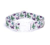 haoyueer Dog Collar for Small Medium Large Dogs, Adjustable Soft Puppy Cats Collars Multicolor Patterns Collars for Dogs Girl Boy Puppy Walking Running Training (S, Butterfly)