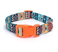 haoyueer Dog Collar for Small Medium Large Dogs, Adjustable Soft Puppy Collars with Quick Release Buckle Walking Running Training (M, Maya)