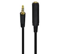 Haoyull 3.5mm 1/8" Male to 6.35mm 1/4" Female Cable Microphone Extension Cable Lightweight and Flexible 1.5m