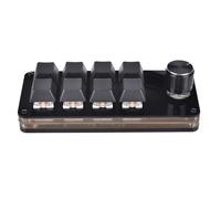 Haoyull 8 Keys Macro Programmable Keyboard Mini Mechanical Gaming Macro Keyboard with Knob Keypad Hot Swap Gaming Keyboard USB Mechanical Gaming Keyboard