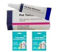 HAOYUSTORE Pet Eye Cream, Health Premium Tube Eye Cream Suitable for Dog, Cat, Cattle, Horse, Sheep, Squirrel, Bird Fit for All Pets (3.5gr/1 Per Tube) 1 Pack