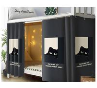haozaikeji Bed Curtain Dorm Bunk Single Sleeper Blackout Shading Cloth Cute Girls Dustproof Privacy Mosquito Tents Lightweight Student Dormitory Home Bedroom Cabin Decor Bedding Protection Net