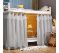haozaikeji Bunk Bed Bottom Curtain Mid Sleeper Tent Bed Tent Canopy Dustproof Lightproof Pink Blackout Curtain Single Mosquito Net Student Dorm Sleep Privacy Protection Shading Cloth 2mx1.5m