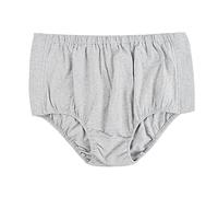 haozaikeji Side Open Post Surgery Tear Underwear 2XL Cotton Medical Wear Stick-on Patient Shorts for Fracture Patient, Disabled, Elderly Recovery, Easy to Wear & Take Off Unisex Briefs, Grey & Blue