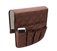 haozaikeji Sofa Armchair Organiser with 5 Pockets Waterproof Non-slip Remote Organiser Armrest Caddy on Couch & Chair Arm Sofa Tidy Organizer for Magazine Glasses Ipad Books Cell Phone