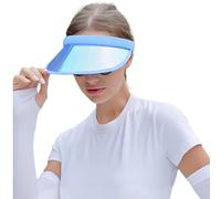 haozaikeji Sun Visor Hat Colorful Party Neon Visor for Women Roll Up Bright Colours Hat UPF 50+ Summer Beach Cap Foldable Wide Brimmed Empty Top Golf Tennis Cap for Traveling Vacation