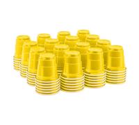 HAOZAN 100ct 2oz. Mini Yellow Shot Cups, Disposable and Small Size Perfect for Party, Tastings, Sample and More