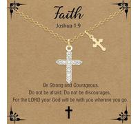 Haoze Mustard Seed Necklace Christian Gifts for Women, Stainless Steel Faith Mustard Seed Necklace Inspirational Christian Religious Jewelry for Women Best Gifts, Middle, Stainless Steel, stainless