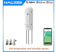 Haozee Tuya Smart Zigbee Soil Tester Temperature and Humidity Meter Waterproof Moisture Garden Irrigation Home Assistant