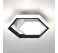 HAOZIWEI 9.8in LED Ceiling Light Fixture Geometric Ceiling Lamp Hallway Ceiling Lighting, 20W 3 Color Mode Semi Flush Mount Ceiling Lamps, Kitchen Dining Room Close to Ceiling Lights