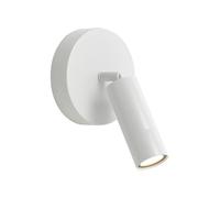 HAOZIWEI Adjustable LED Wall Mount Reading Light Modern Wall Sconce Lamp, 3W 4000K Sconces Wall Lighting Fixture, Minimalist Wall Swivel Lamps for Living Room Bedroom Bedside(White)