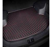 haozong Car Boot Mats for Peugeot 3008 E3008 P64 2024 2025, Leather Trunk Liner Cargo Carpets Waterproof Scratch Proof Non-Slip Interior Accessories,Black-Red