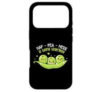 Hap-Pea-Ness Is Being Together Pun Case for iPhone 17 Pro