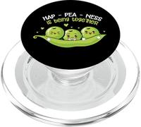 Hap-Pea-Ness Is Being Together Pun PopSockets PopGrip for MagSafe
