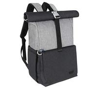 Hap Tim Baby Changing Bag Backpack Roll top for Mom & Dad - Large Double Deck Nappy Changing Back Pack Diaper Bags Lightweight(K-2006G)