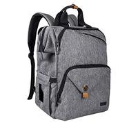 Hap Tim Baby Nappy Changing Bag Backpack Double Compartments with Stroller Straps,Waterproof Diaper Bag Backpack (EU7340-G)