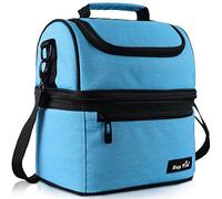 Hap Tim Insulated Lunch Bag for Kids & Adults,8L Leakproof Lunch Boxes for Adults,Perfect Lunch Bags & Cooler Bag with Adjustable Shoulder Strap (Blue UK-16040-BL)