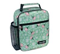 Hap Tim Insulated Lunch Bag Women, Reusable Lunch Box for Women & Men, Adluts Lunchbox for Office Work, Portable Lunchbag, Green Floral（18654-GF）
