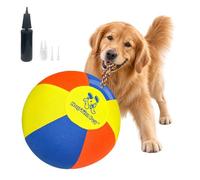 Hap Tim Upgraded 22" Heavy-Duty Herding Ball for Dogs with Knotted Ropes | HEAVY-DUTY & BITE-PROOF: Thick bladder, tear-resistant cover & stitching. Built for herding, NOT chewing!