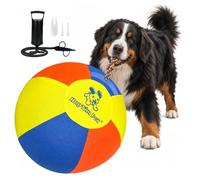 Hap Tim Upgraded 30" Heavy-Duty Herding Ball for Dogs with Knotted Ropes | HEAVY-DUTY & BITE-PROOF: Thick bladder, tear-resistant cover & stitching. Built for herding, NOT chewing!