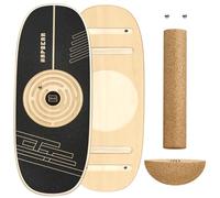 HAPBEAR Adjustable Balance Board Trainer with Magnetic Maze Game - 6 Modes Wobble Board with Cork Roller & Half Ball for Surf/Ski Training, Core Strength, Physical Therapy & Brain Focus