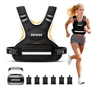 HAPBEAR Adjustable Weighted Vest for Men & Women, 2-4.5kg (4-10lbs) with Removable Weights, Breathable Fitness Vest for Running, Walking, Muscle Building, HIIT & Strength Training (Black-kettlebell)