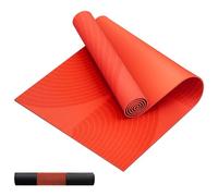 HAPBEAR Extra Large Yoga Mat (84''×30'') - 1/3'' Thick Double-Sided PVC Non-Slip Exercise Mat with High Rebound Cushioning, Dual-Side Usable for Home Gym, Yoga, Pilates & Workouts -Orange