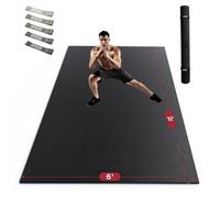 HAPBEAR Large Exercise Mat, Non-Slip, Ultra Durable, Large Yoga Mat for Home Gym, Fitness, Yoga, Pilates, Stretching, Push-ups, Gymnastics-Grey
