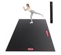 HAPBEAR Large Yoga Mat-6'×4'(183×122cm), Non-Slip, Ultra Durable, 0.31''(8mm) Thick Workout Mats for Home Gym, Large Exercise Mat for Fitness, Yoga, Pilates, Stretching, Push-ups, Gymnastics