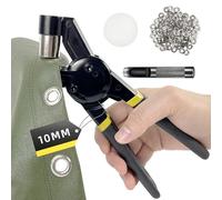 HAPDEN 3/8 inch Grommet Tool Kit,Handheld Hole Punch Pliers Mini-Type Manual Eyelet Machine with 500 pcs Grommets