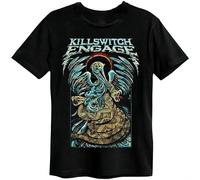 HAPDEZH Amplified-Clothing-Killswitch-Engage-Crane-Negro-T-Shirt-Summer-Fashion-Funny-Printing-Casual-100-Cotton-T Black
