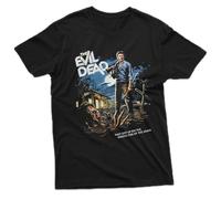 HAPDEZH Ash-Williams-Evil-Dead-2-Shirt-The-Evil-Dead-Vintage-Shirt-white-t-shirts-for-men Black