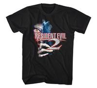 HAPDEZH Resident Evil 2 Horror Sci-Fi Movie Video Game Eye Hands Adult T-Shirt Black