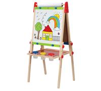 Hape All-in-1 Easel | Award-Winning Double-Sided Kids Standing Easel Adjustab...