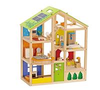 Hape All Seasons House Wooden Furnished Dollhouse Playset