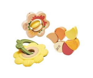 Hape Artful Flowers Rattle Trio