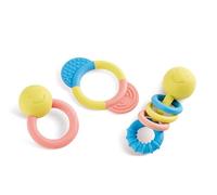 HaPe International Baby Rattle and Teether Collection – Made from Rice, Eco-Friendly, Multicolor