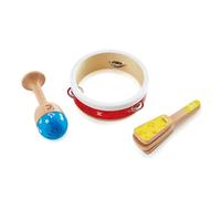 Hape Beginner’s Percussion Set - 3-Piece Musical Instrument Set for Young Musicians