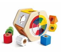Hape Colorful Shape-Fitting Box 14 x 20 x 18 cm for ages 3 and up Wooden Pretend