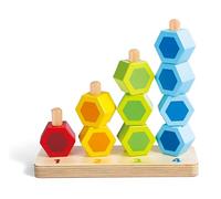 Hape Counting Stacker - Colourful Educational Wooden Toy