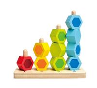 Hape Counting Stacker - Colourful Educational Wooden Toy