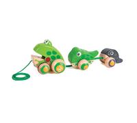 Hape Crawling Frog Family Green