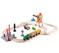 Hape Crossing & Crane Train Set