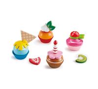 Hape - Cupcakes - Wooden Cooking Accessories - Pretend Play Food