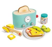Hape Ding & Pop-up Toaster Set, Timer & Accessories, Realistic Play, Ages 24M+, Imaginative Fun