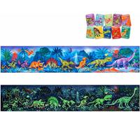 Hape Dinosaurs Puzzle | Giant Floor Puzzle | Glow in The Dark Jigsaw | 200 Piec