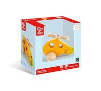 Hape E0051 Little Copter - Wooden Push and Pull Along Toy - Suitable for 10 months and up, multicolor