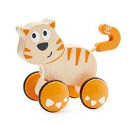 Hape E0363 Dante Push and Go - Push and Pull Wooden Cat Toy